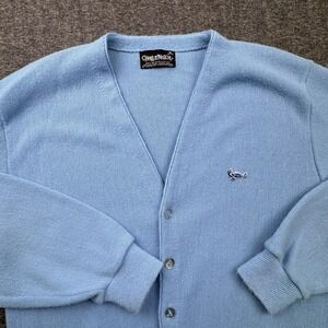 Challenger Orlon Acrylic Cardigan Mens M Grandpa Sweater Heritage Preppy Vintage